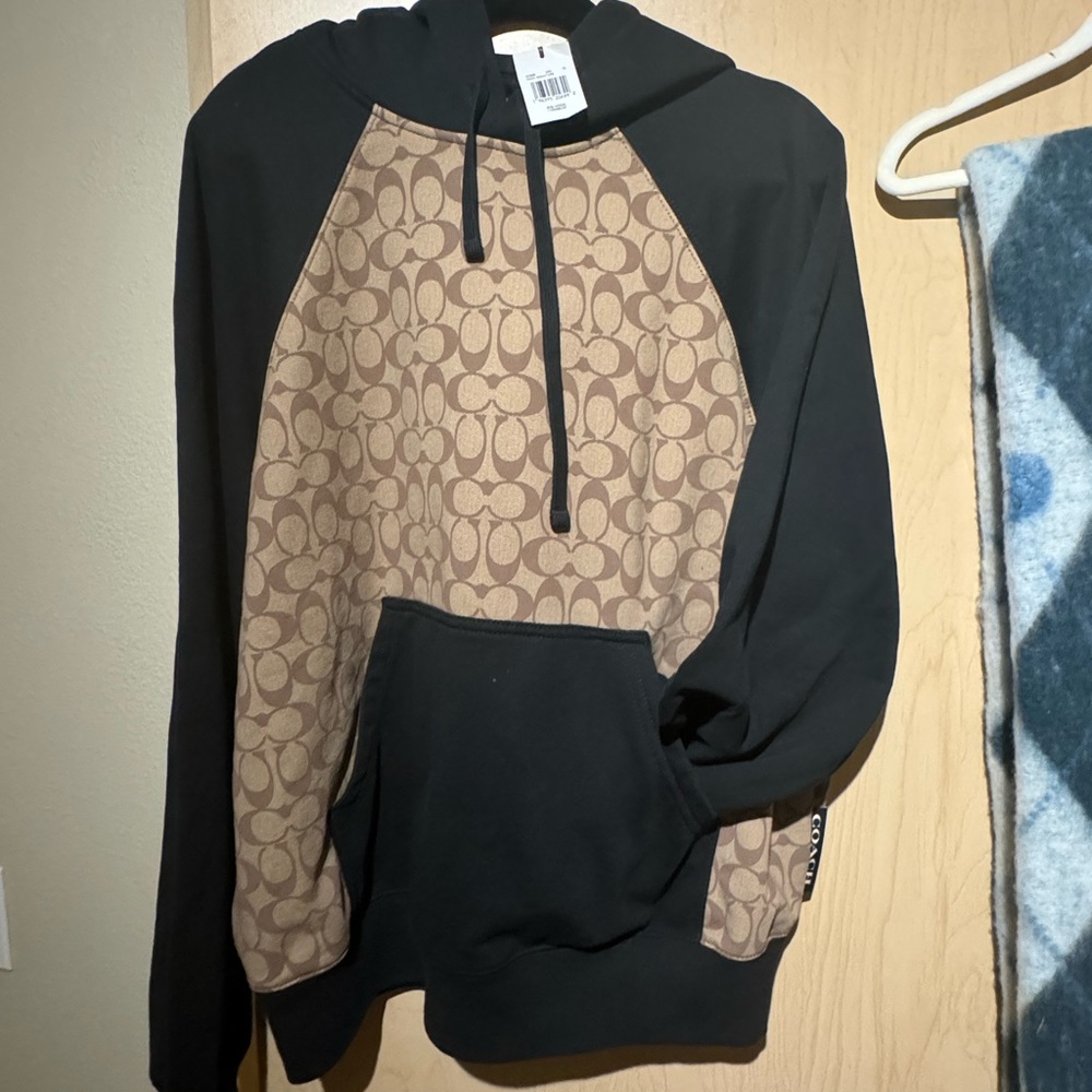 Coach Khaki Signature Sig Hoody